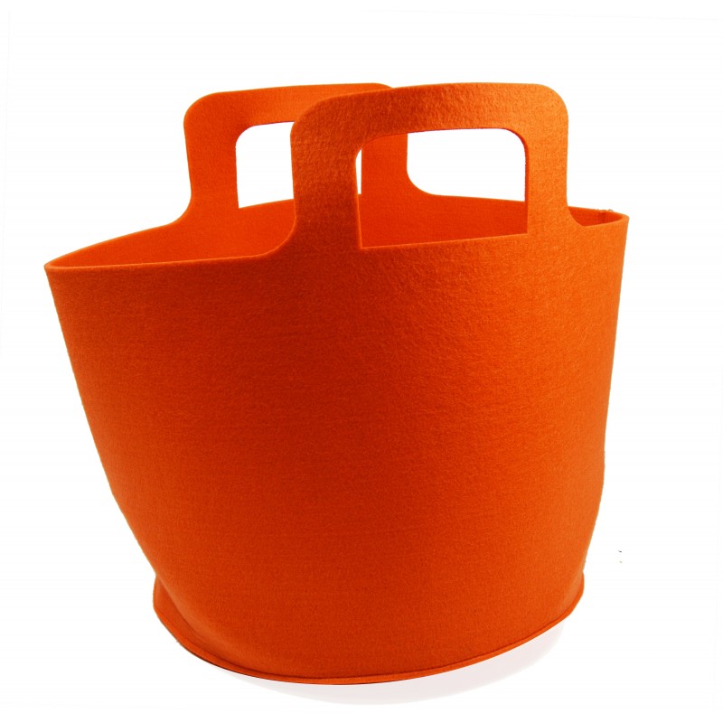 CESTA DE FIELTRO GRIS