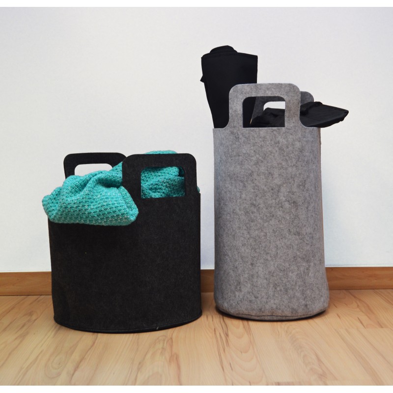 CESTAS DE FIELTRO GRIS OSCURO O PACK DE COLORES