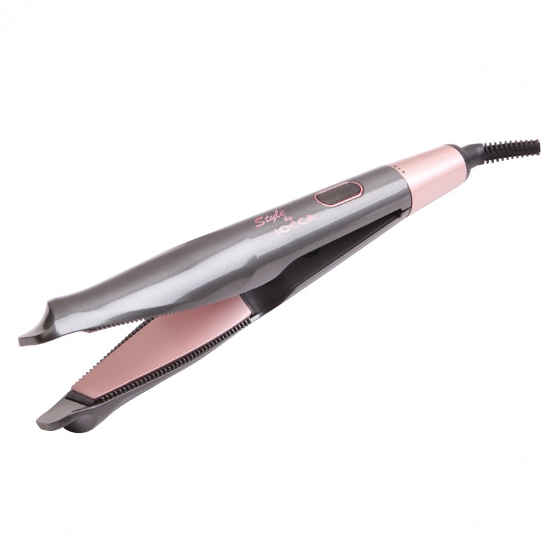 Ferro e bigodino 2 in 1 con piastre ceramiche e...