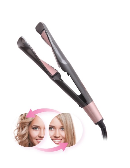 Eisen und Lockenwickler 2 in 1 mit Keramikplatten und... 2
