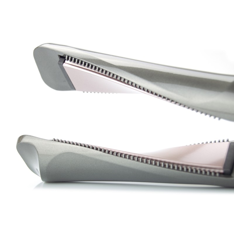 Ferro e bigodino 2 in 1 con piastre ceramiche e...