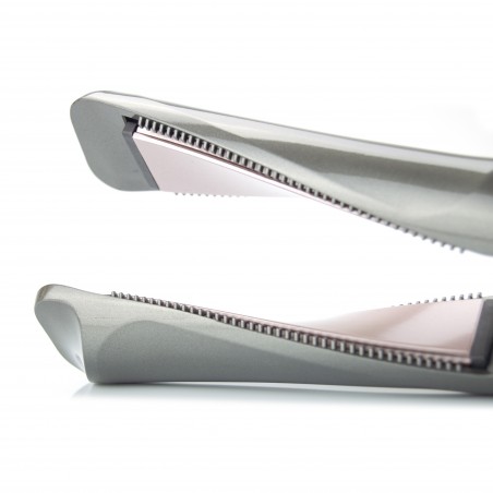 Jern og Curler 2 i 1 med keramiske plater og LED Viewer