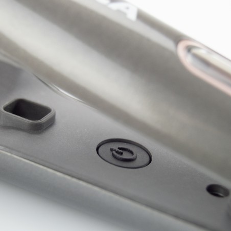 Jern og Curler 2 i 1 med keramiske plater og LED Viewer