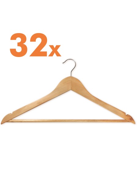 SET OF 32 MADERA PERCHAS