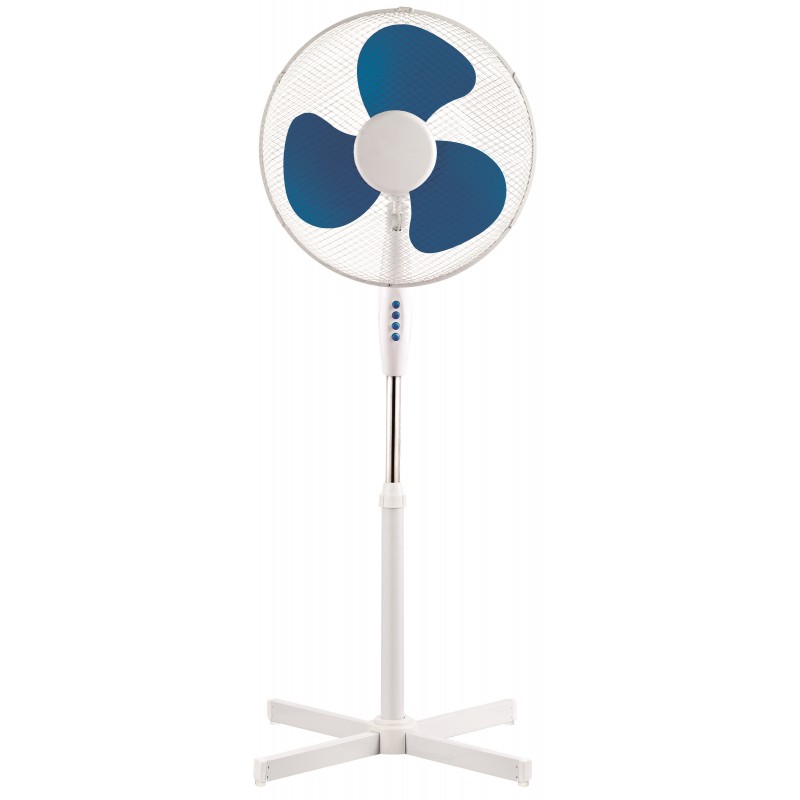 VENTILADOR COMMODORE DE PIE BLANCO/AZUL O NEGRO