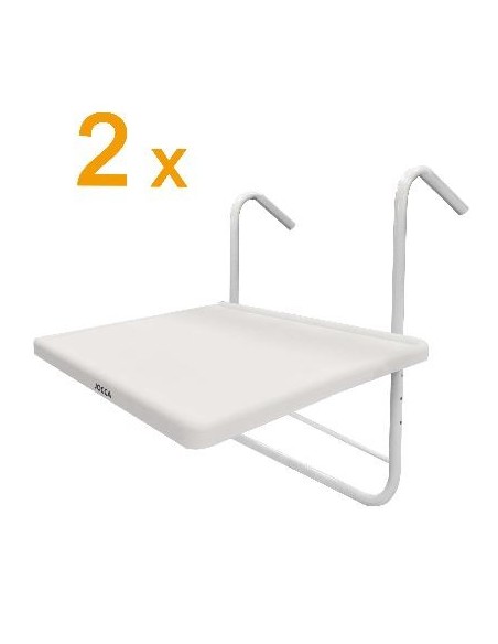 Setați 2 mese de balustradă reglabilă
