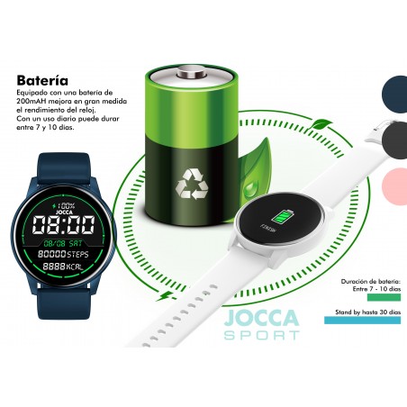 SMARTWATCH JOCCA SPORT NEGRO