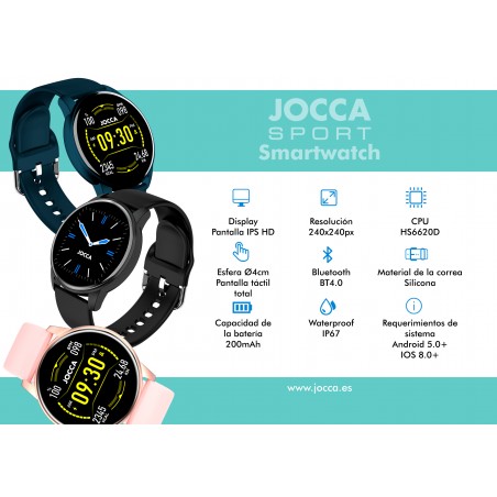 SMARTWATCH JOCCA SPORT NEGRO