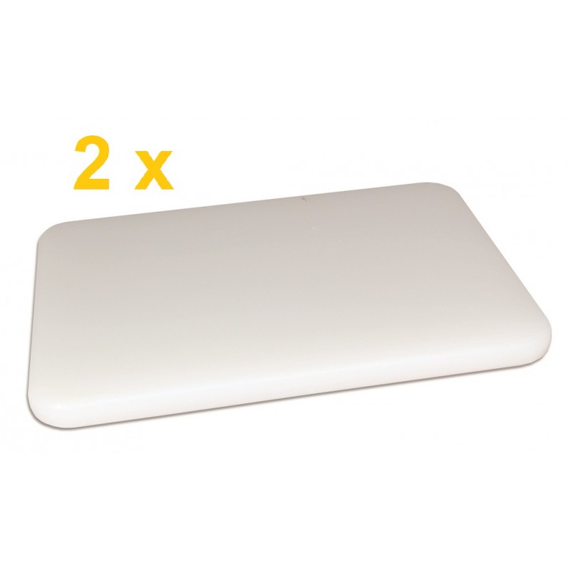 SET DUE tavole da cucina di polietilene 30x20x2 cm