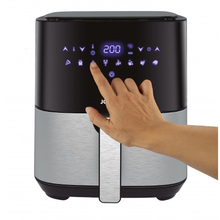 5L digital luftfrys + rutenett - firkantet