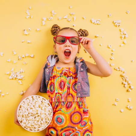 RETRO STYLE OIL-FREE POPCORN MACHINE - 1200W