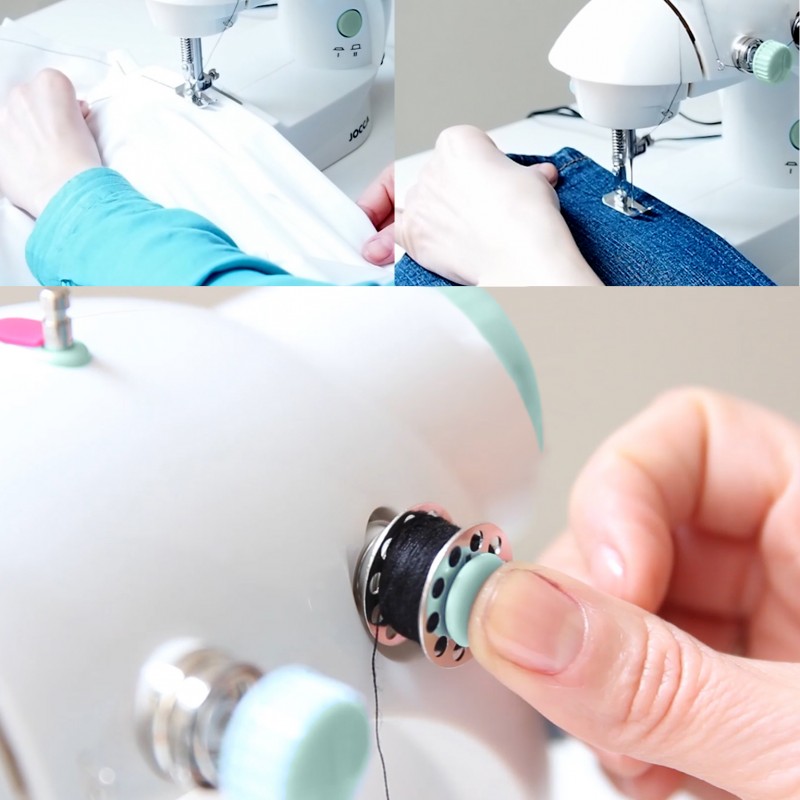 MÁQUINA DE COSER PORTÁTIL CON 48 ACCESORIOS,...