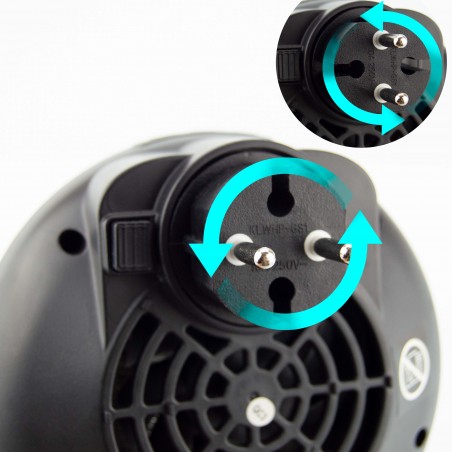 Mini rundt varmeapparat uten kabel