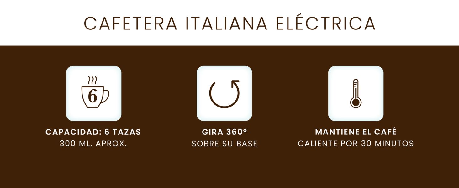 cafeteras italianas electricas nature