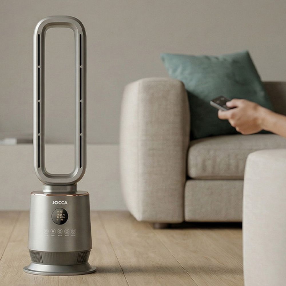 ventilador de pie frio calor