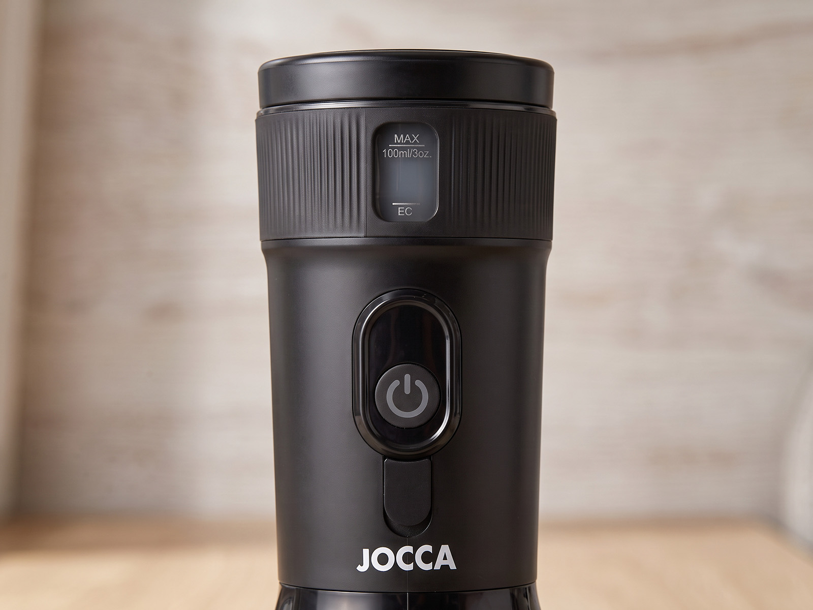Depósito de agua de 100 ml y botón frontal de cafetera portátil JOCCA