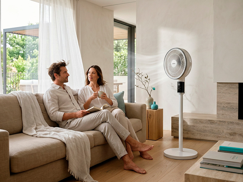 ventilador de pie oscilante con temporizador