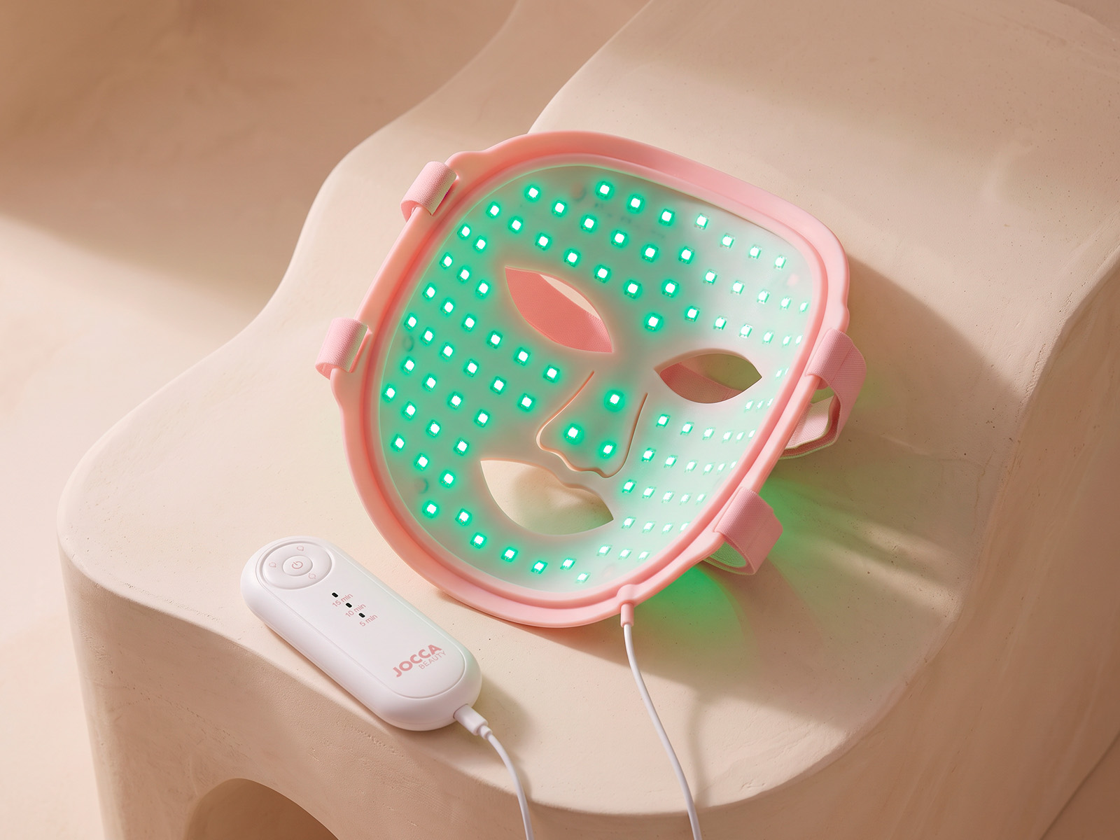 Mando de máscara LED facial JOCCA con temporizador de 5 10 y 15 minutos