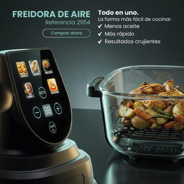 Freidora de cristal
