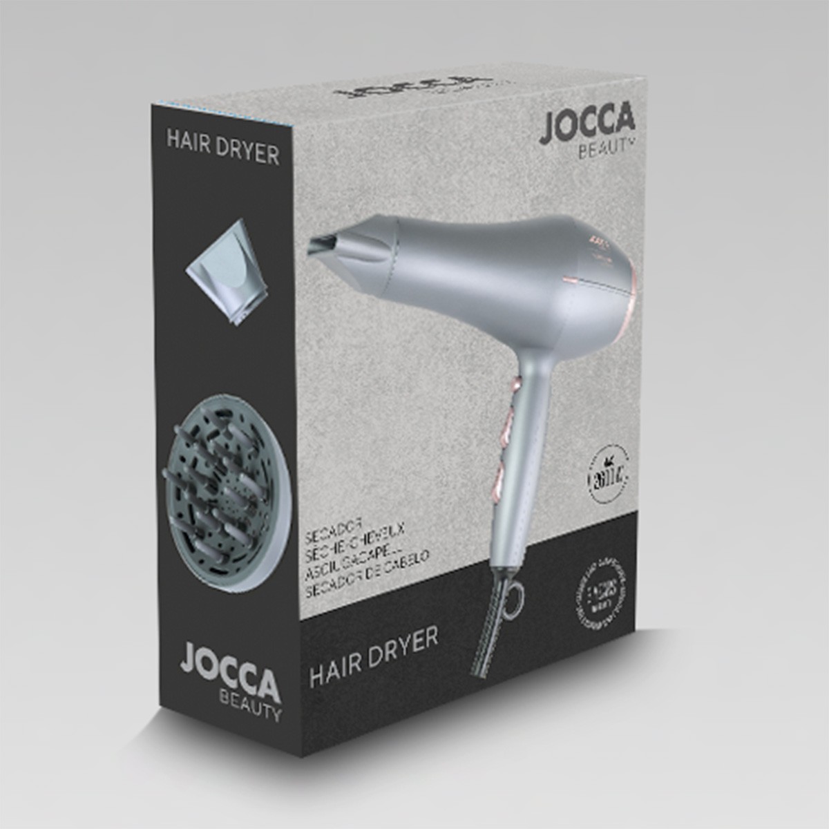 MICOLA ION HAIR DRYER グレー MICOLA ION HAIR DRYER ダークグレー
