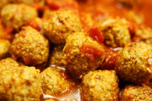 eceta de albondigas con tomate