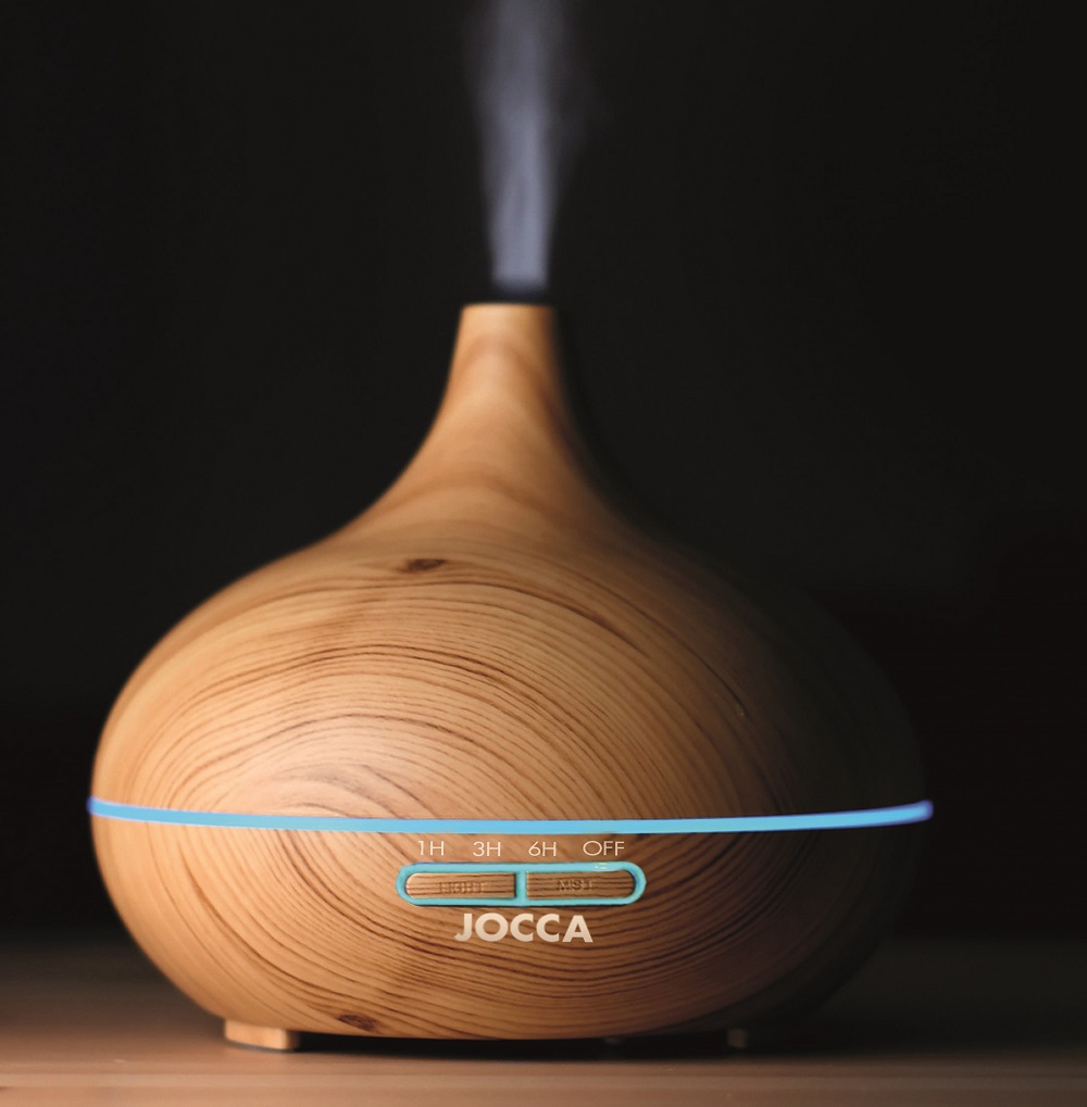 Difusor de aroma - Humidificador, Cable USB, 10h de autonomía, JOCCA JOCCA,  240 V, Ultrasónico, 300 ml, Madera